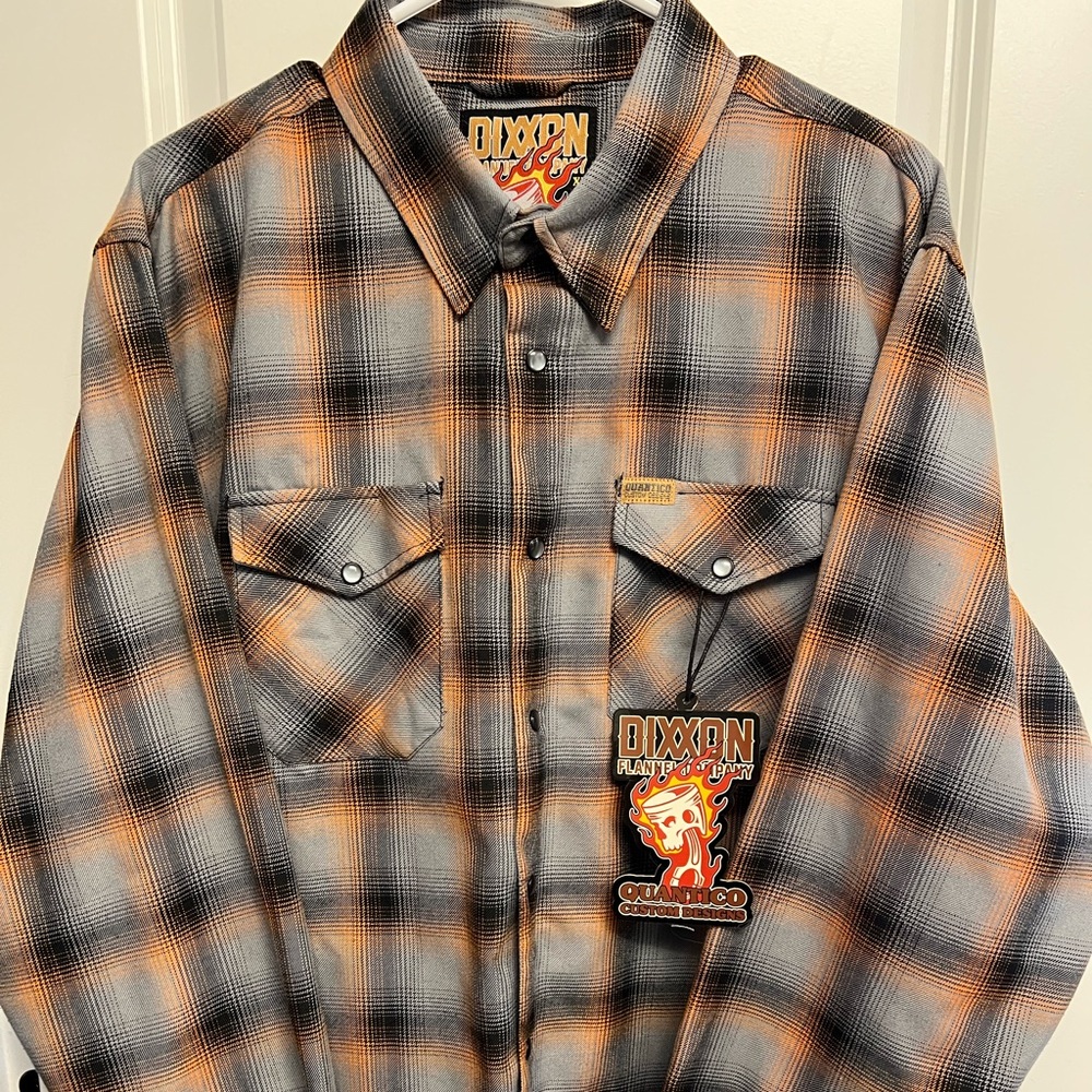 DIXXON Flannel Shirt in Black and Yellow